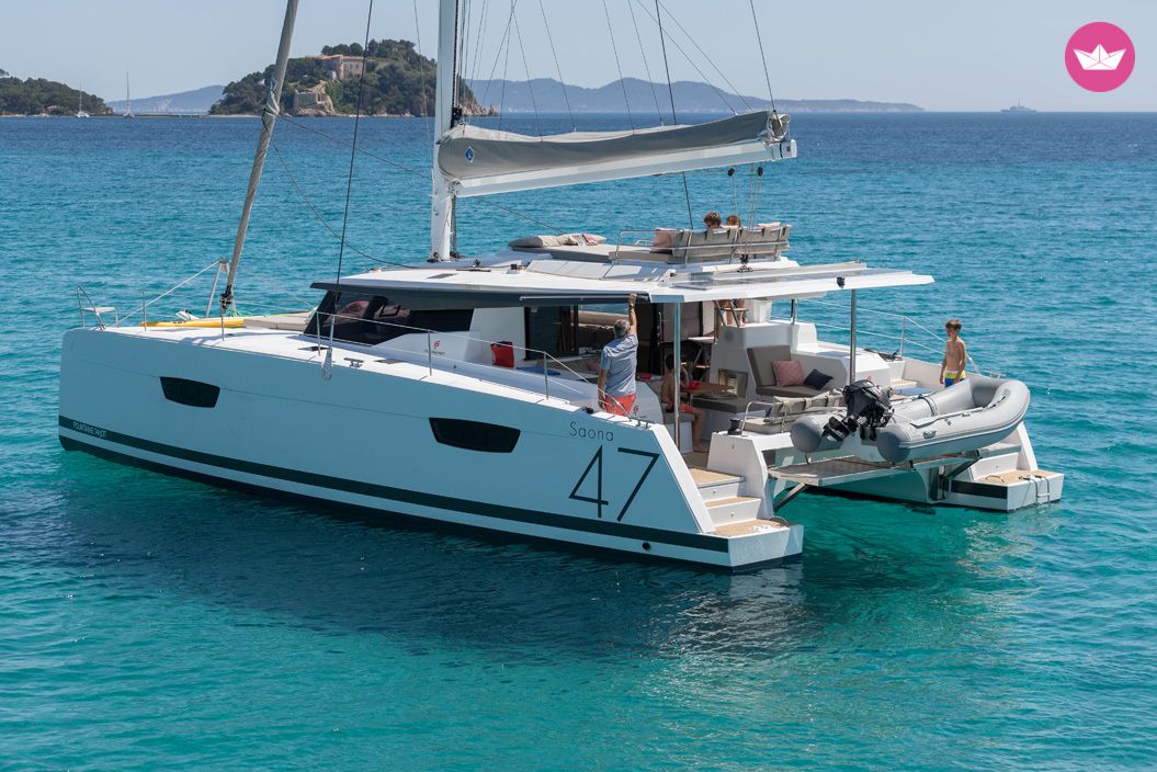 Saona 47 (2019) with AC, watermaker and generator Charter in Seychelles