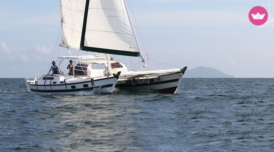 Catamaran Wharram Tiki 38 6.2m. Charter in Thailand