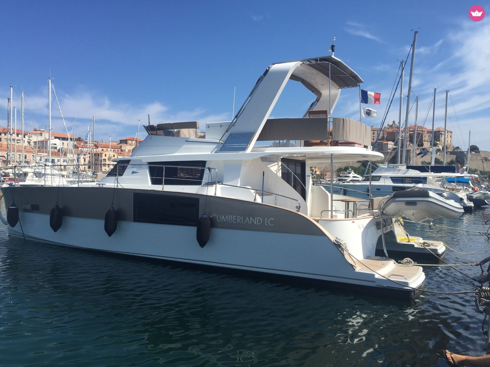 Catamaran FOUNTAINE PAJOT Cumberland 47 LC 13.95m. rental Calvi