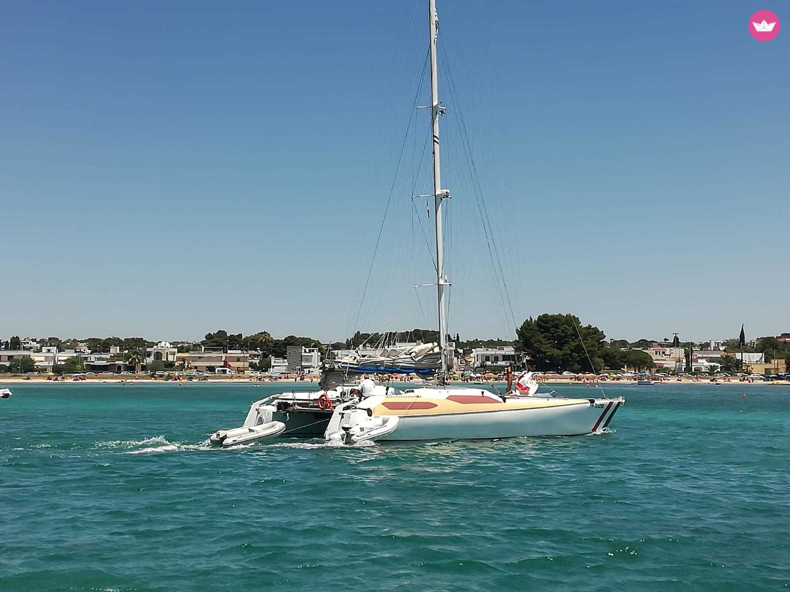 Catamaran Proto Bergamini 15m. rental Porto Cesareo