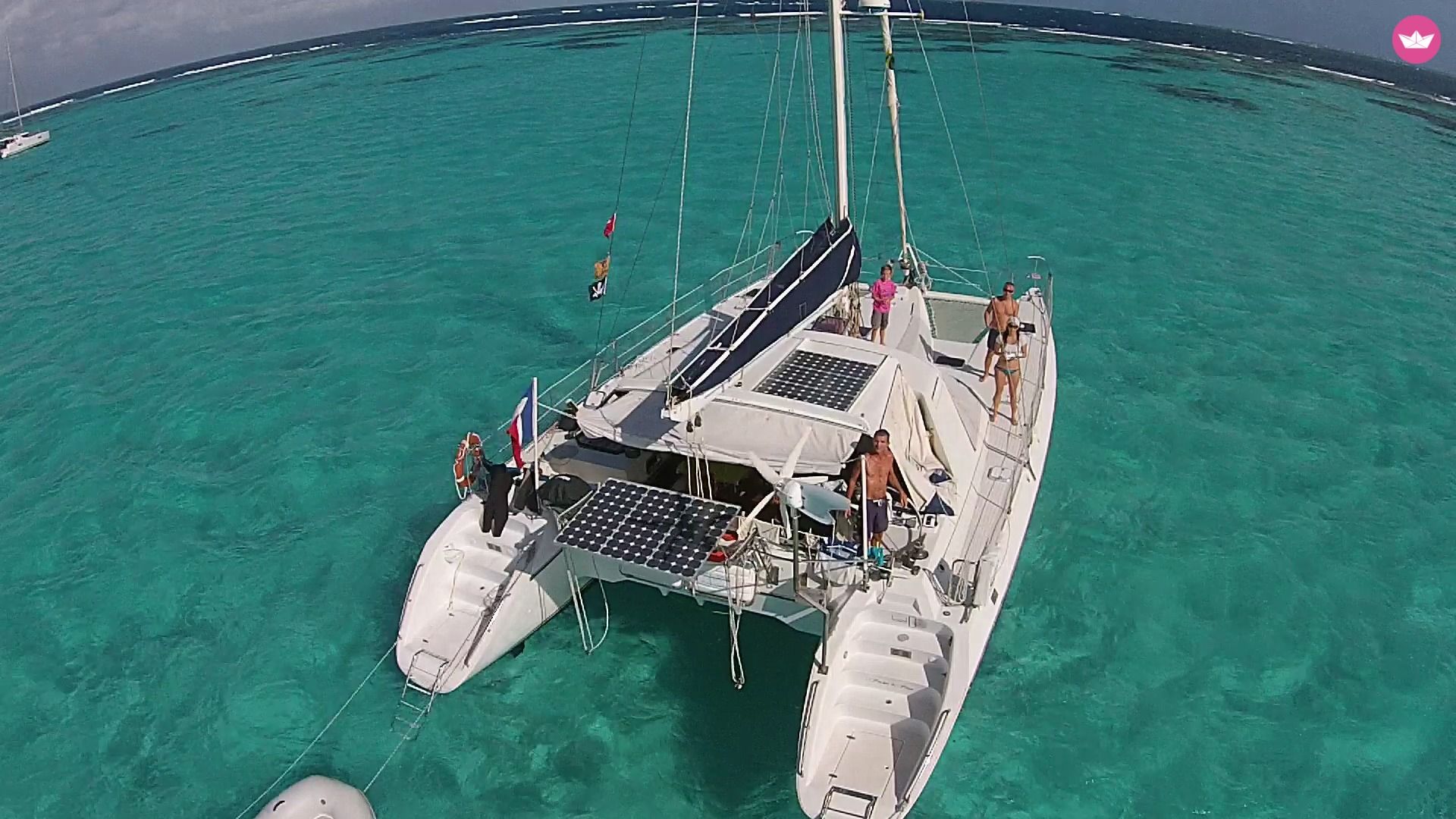 Catamaran PRIVILEGE 45 14m. rental Saint François