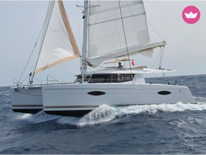 Get on board of our Helia 44 catamaran from 2013 rental Sant'agata Di Militello