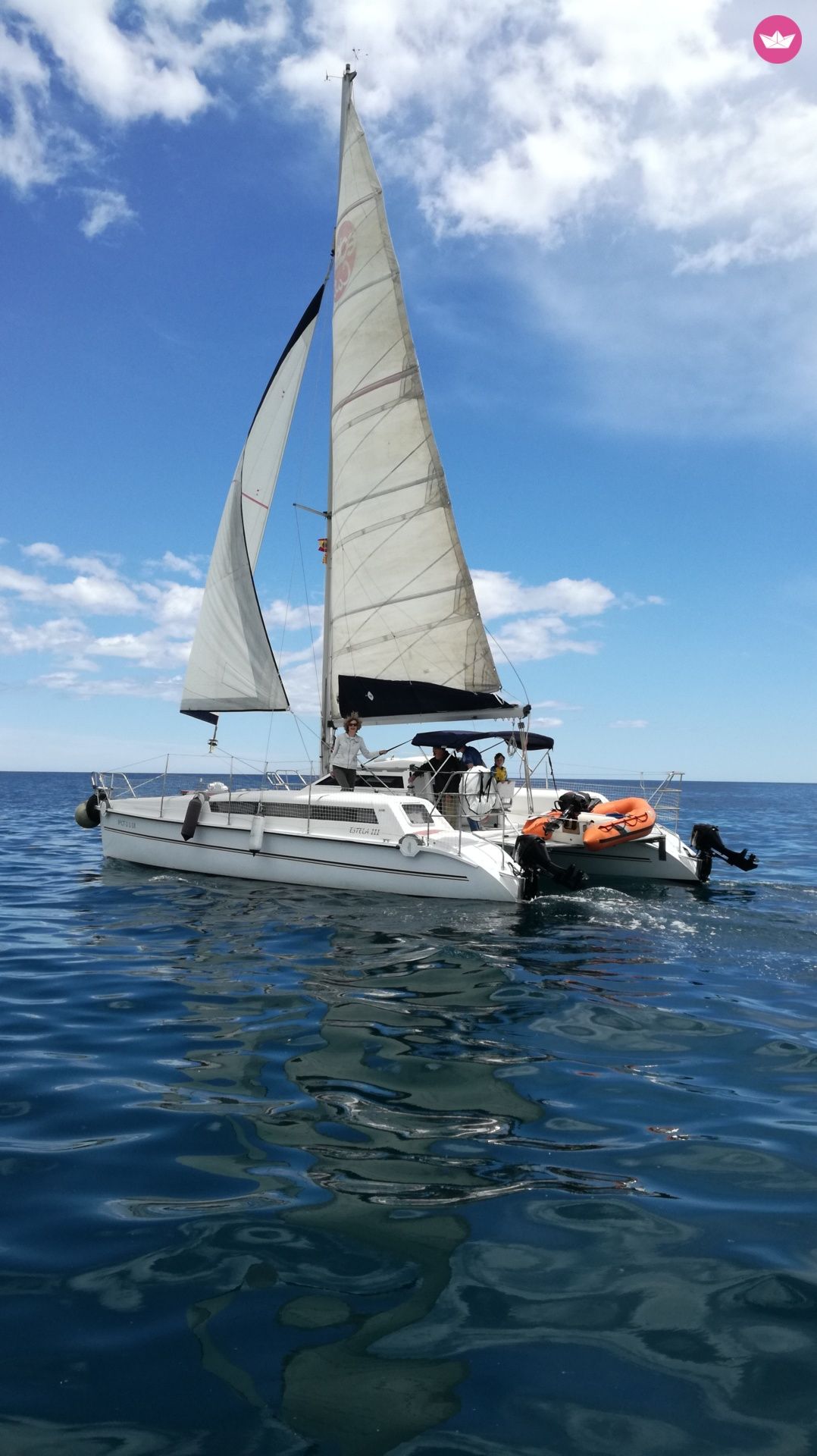 Catamaran ESTELA III for 8-9 people rental Girona