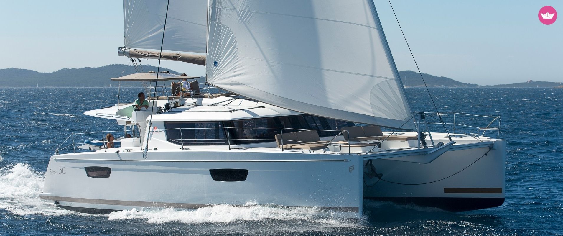 Catamaran FOUNTAINE PAJOT Saba 50 - FREGATE 14.98m. Charter in Martinique