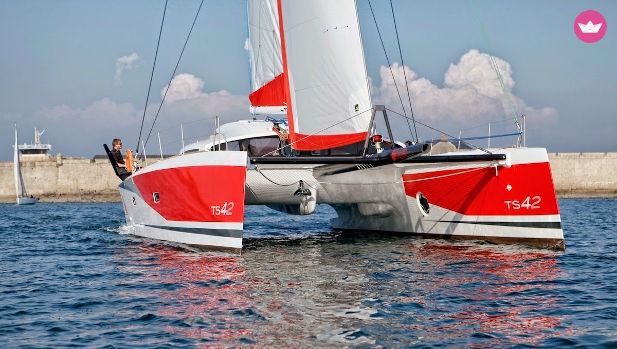 Catamaran Marsaudon composites TS 42 - JO 12.8m. Charter in Martinique