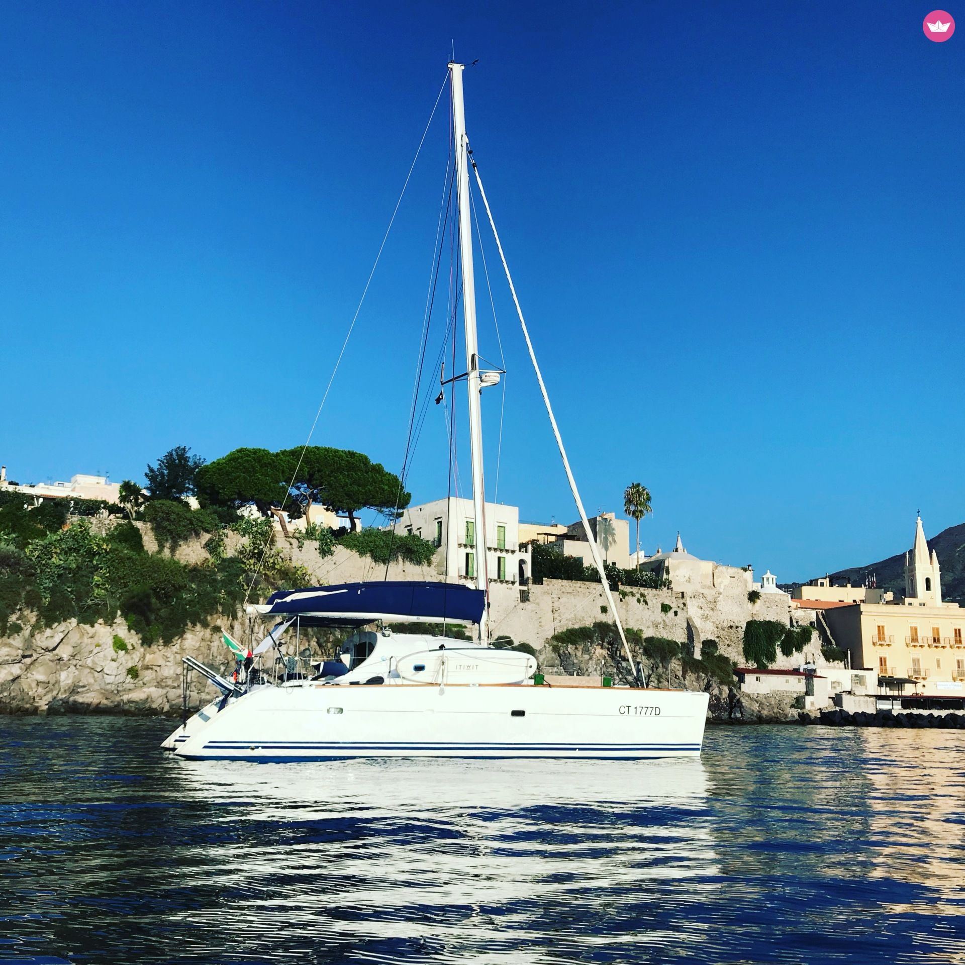 Catamaran LAGOON 410 12.37m. rental Capo D'orlando