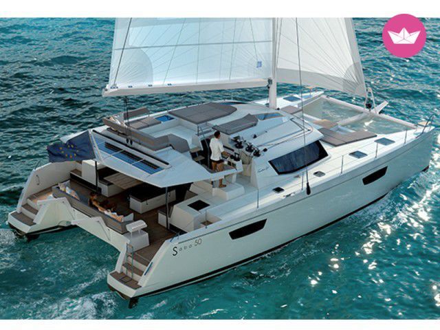 Catamaran FOUNTAINE PAJOT 50 15m. Charter in French Polynesia