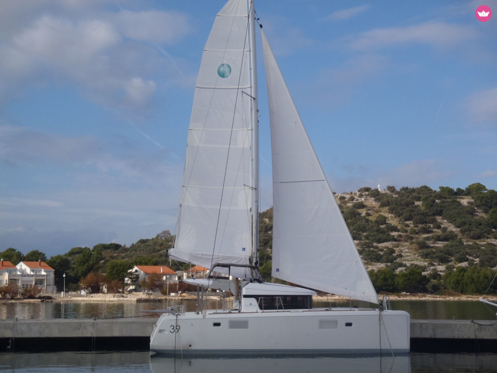 Lagoon 39 bareboat charter or with skipper rental Betina